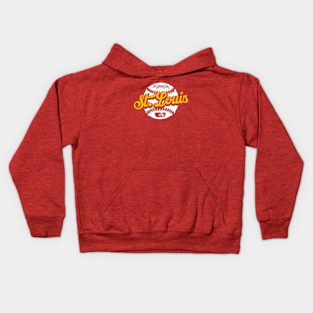 St. Louis Baseball Kids Hoodie by Throwzack